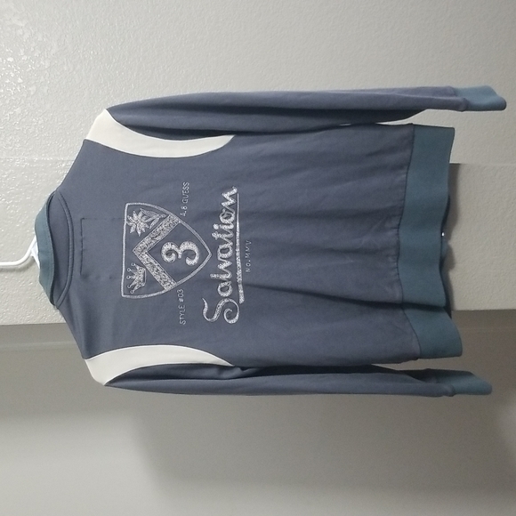 Vintage All weather sportswear by guess Zip up in Blue/white - Picture 3 of 6